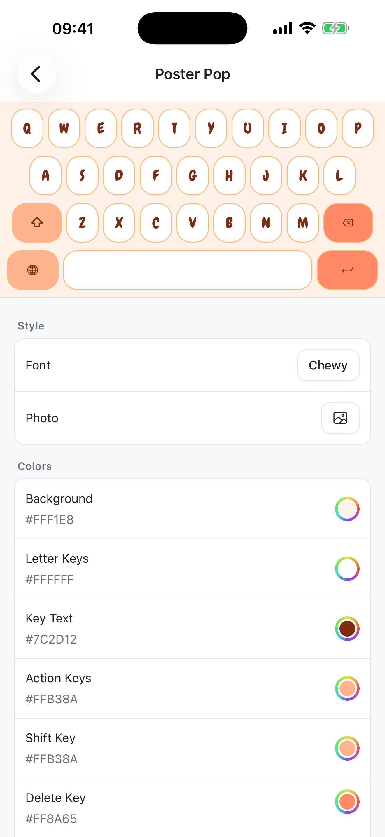Keybench screenshot 2